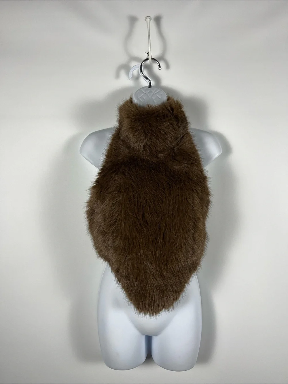 Bardot Julietta Faux Fur Top in Chocolate Size 4